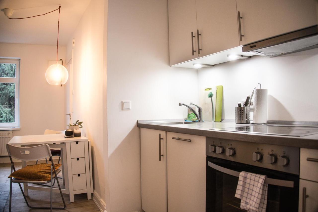 Doppelbett In Heller Wohnung Hamburg Dış mekan fotoğraf